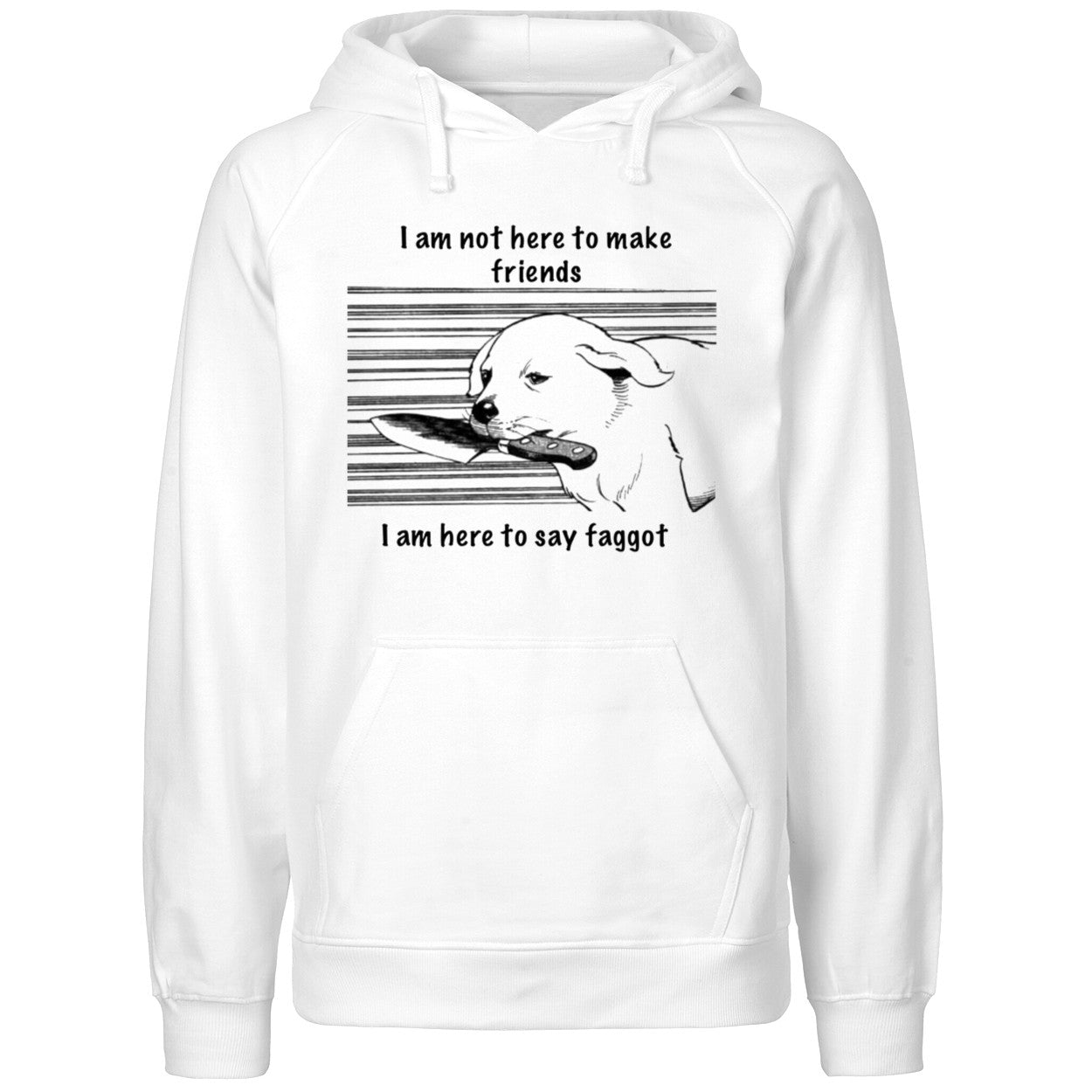I Am Not Here To Make Friends I Am Here To Say Faggot Shirt