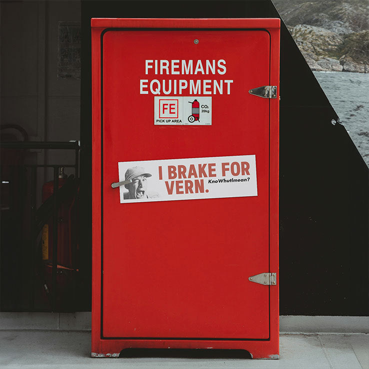 I Brake For VERN Knowhutlmean Car Magnet