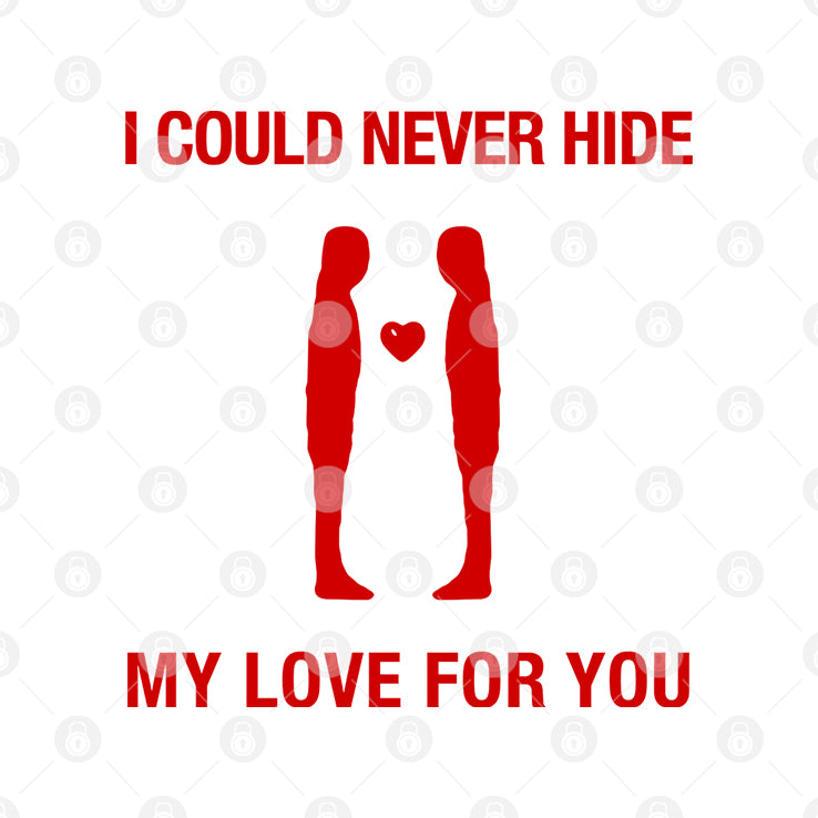 I Could Never Hide My Love For You Shirt