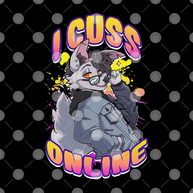 I Cuss Online Furry Fandom T Shirt