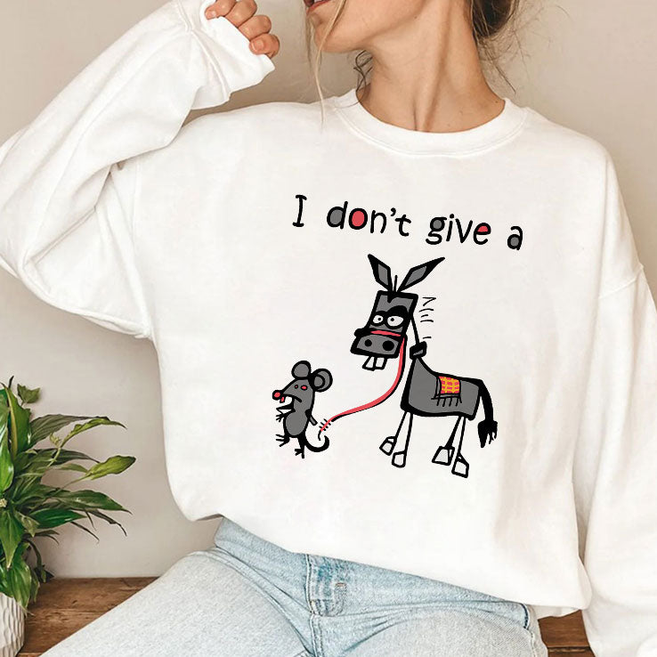 I Don’t Give A Rat Ass Mouse Donkey T Shirt