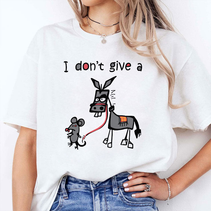I Don’t Give A Rat Ass Mouse Donkey T Shirt