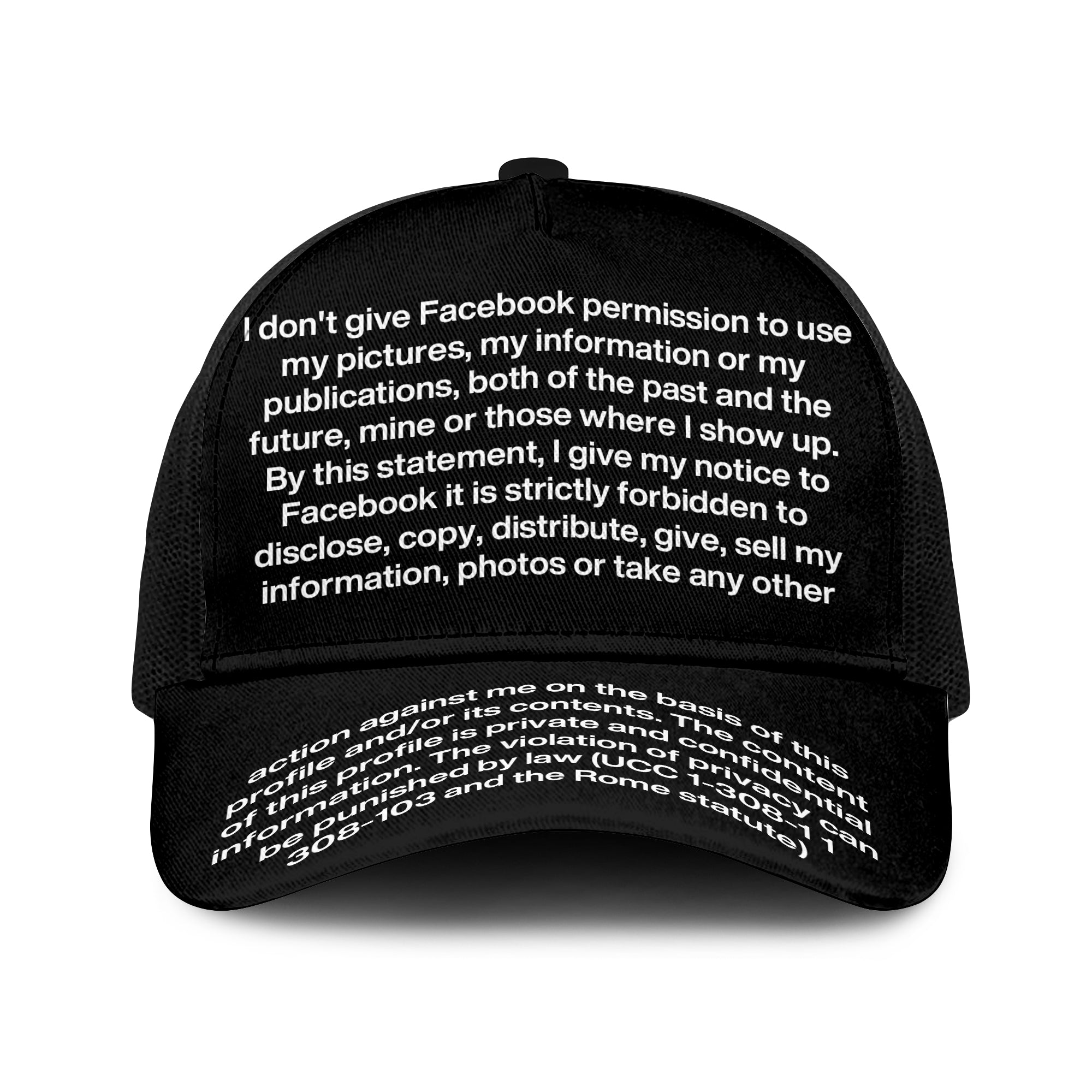 I Don’t Give Facebook Permission Trucker Cap
