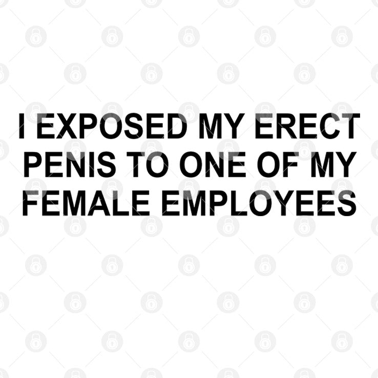 I Exposed My Erect Penis To One Of My Female Employees Shirt