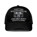 I Got Two Wolves Inside Me And They Won’t Stop Fucking Trucker Cap