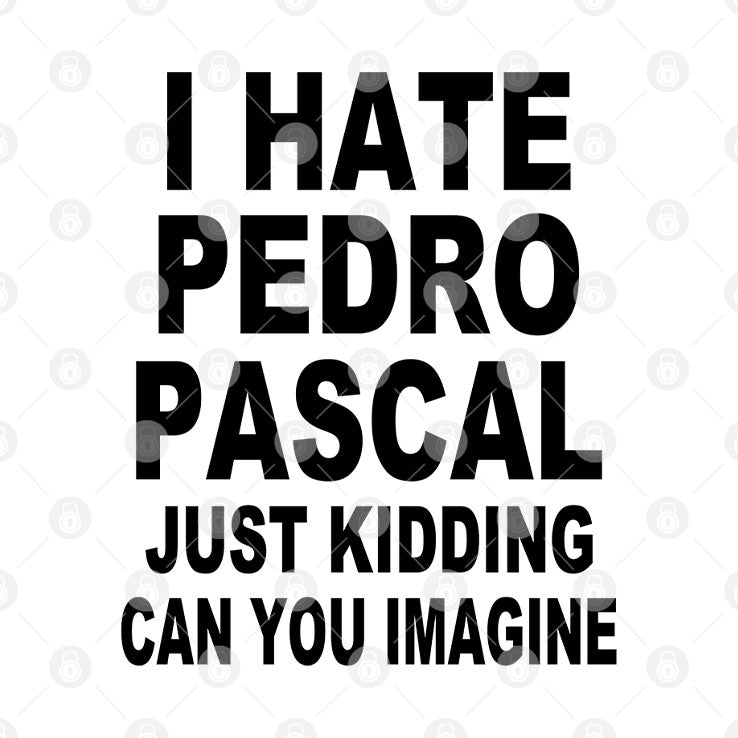 I Hate Pedro Pascal Just Kidding Can You Imagine Shirt