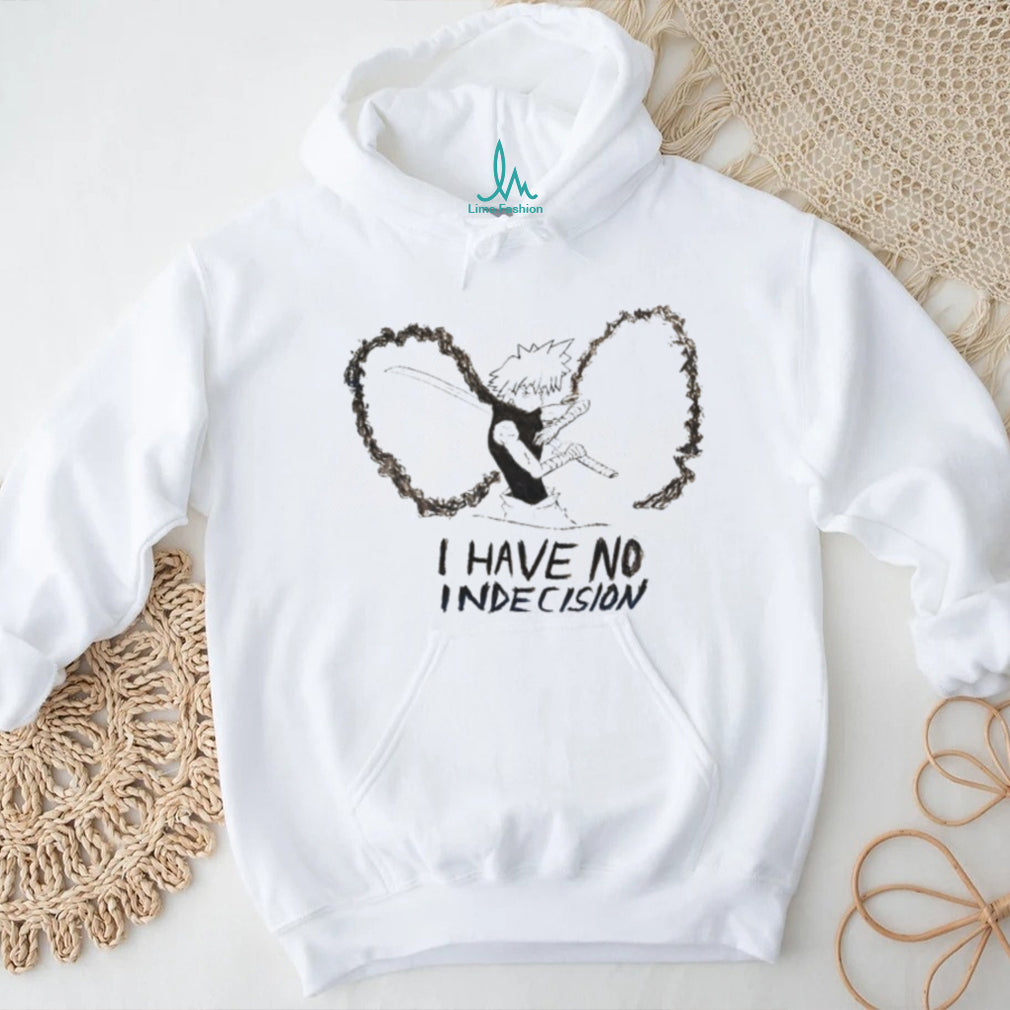 I Have No Indecision Anime Samurai Sword Sketch T Shirt