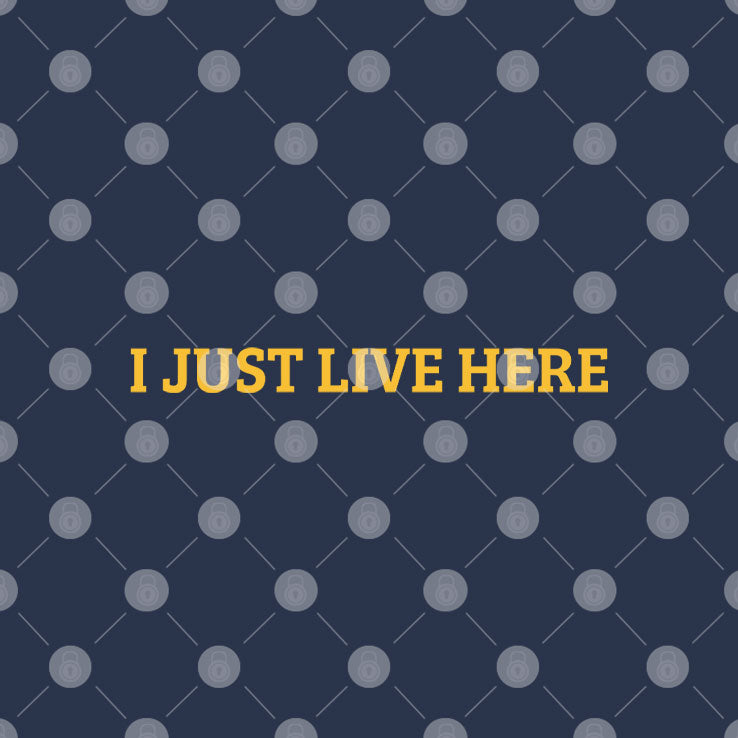 I Just Live Here Michigan T Shirt