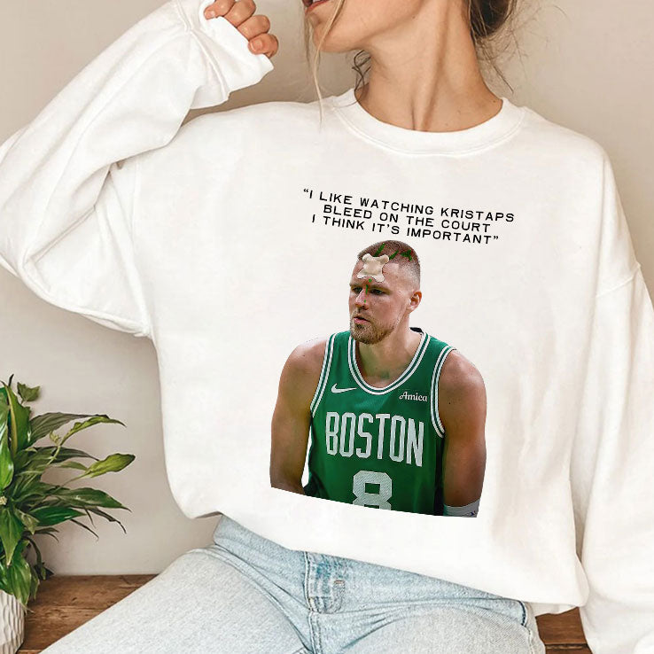 I Like Watching Kristaps Bleed On The Court I Think It’s Important Shirt