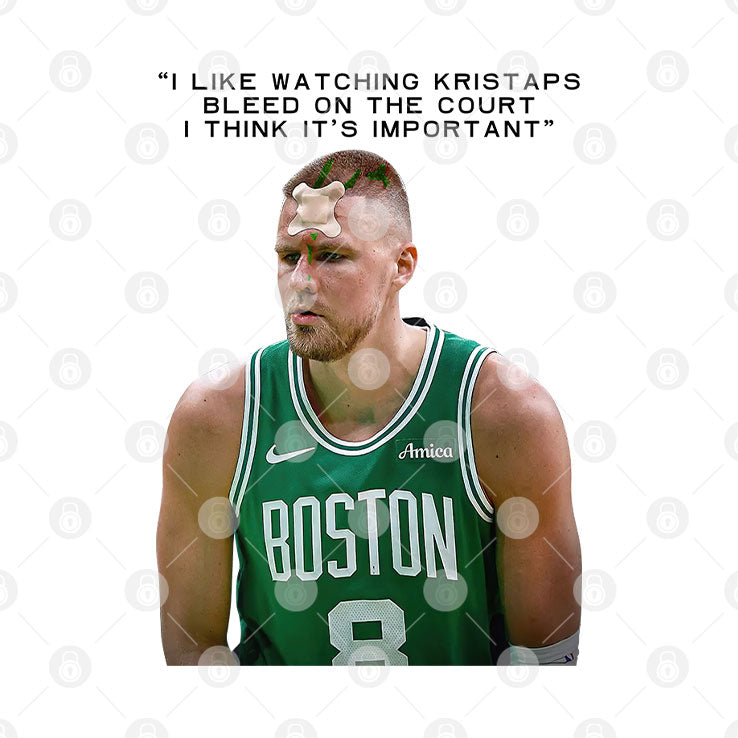 I Like Watching Kristaps Bleed On The Court I Think It’s Important Shirt