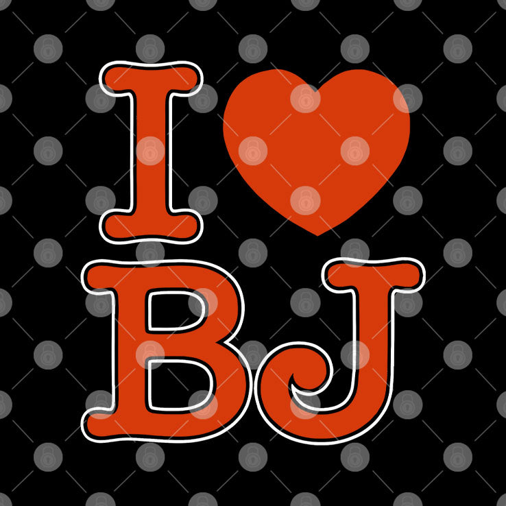 I Love BJ Ben Johnson Take Off T Shirt