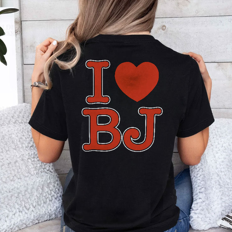 I Love BJ Ben Johnson Take Off T Shirt