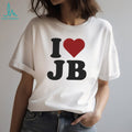 I Love JB Justin Bieber Fan Heart Graphic T Shirt