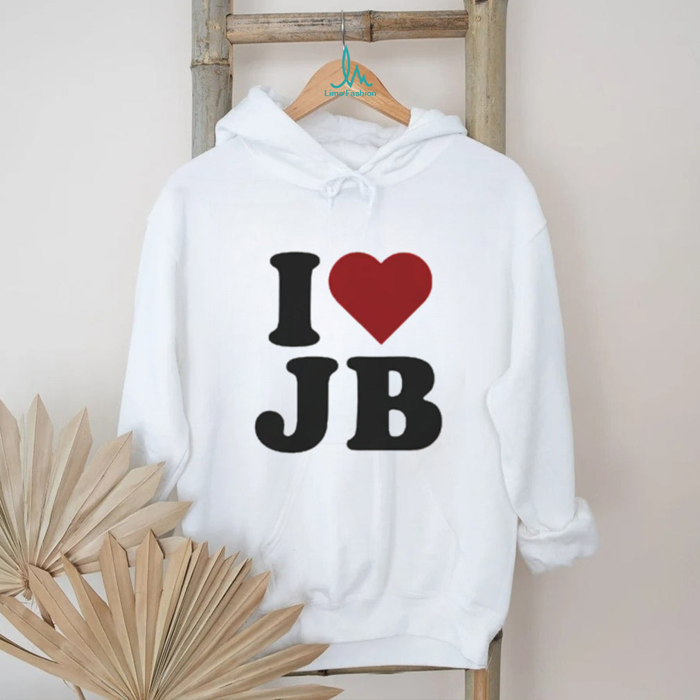 I Love JB Justin Bieber Fan Heart Graphic T Shirt