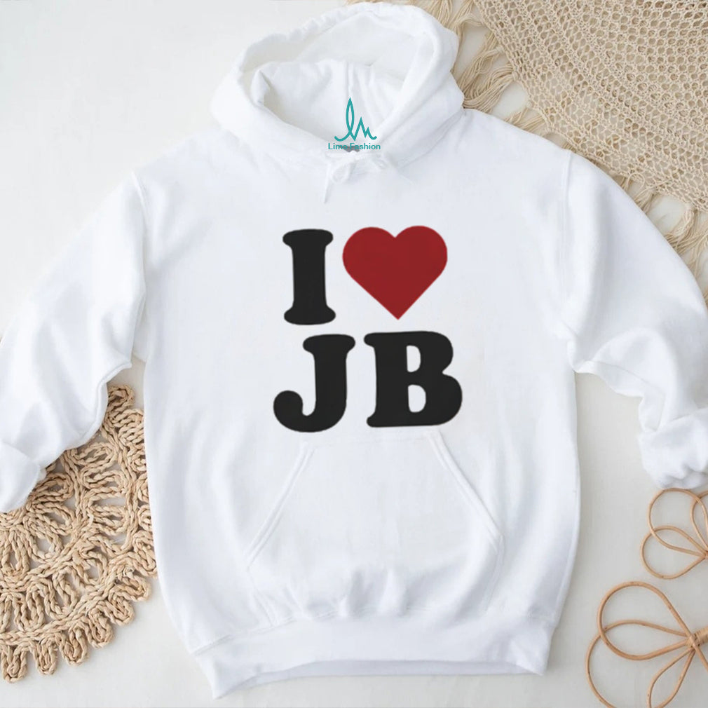 I Love JB Justin Bieber Fan Heart Graphic T Shirt