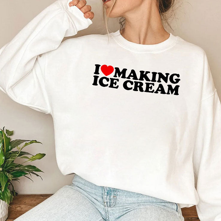I Love Making Ice Cream Matching Shirt