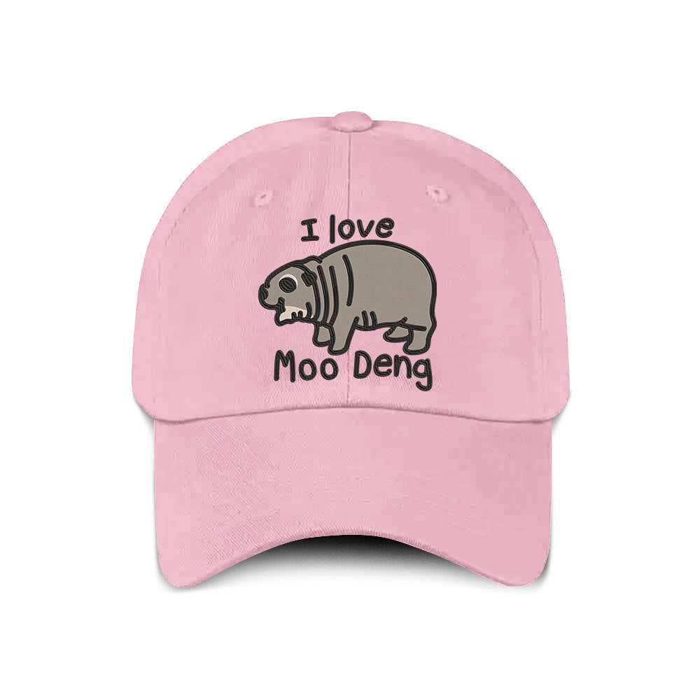 I Love Moo Deng Hat