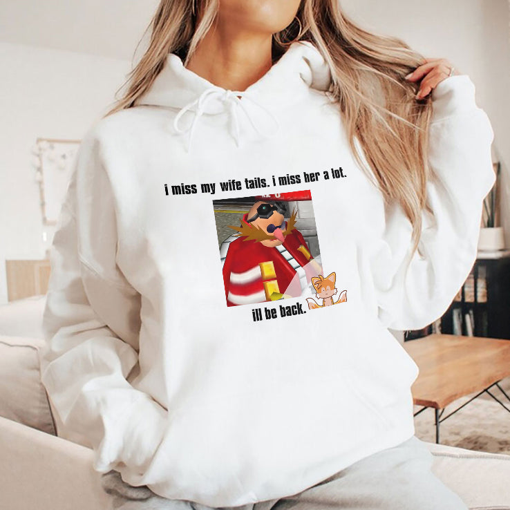 I Miss My Wife Tails I Miss Her A Lot I’ll Be Back T Shirt