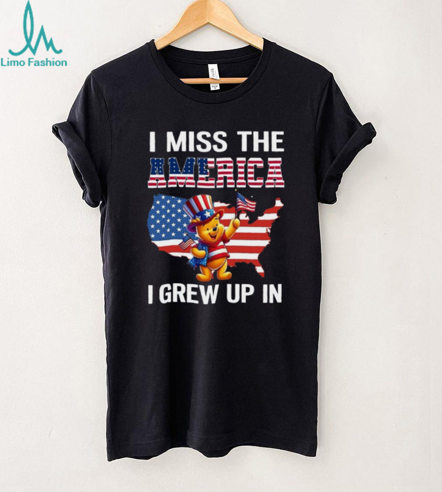 I Miss The America I Grew Up In Patriotic Pooh Bear T Shirt
