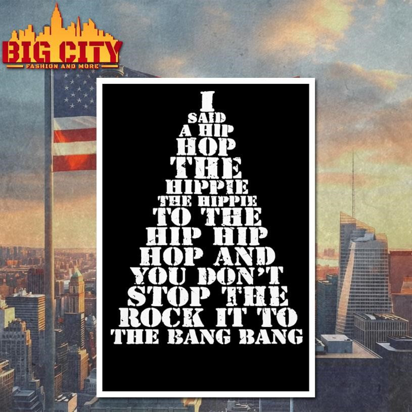 I Said A Hip Hop The Hippie The Hippie To The Hip Hip Hop Christmas Tree Shirt