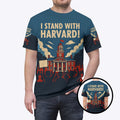 I Stand With Harvard All Over Print T Shirt