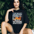 I Support Veterans Before Illegals Patriotic Military Sacrifice T Shirt