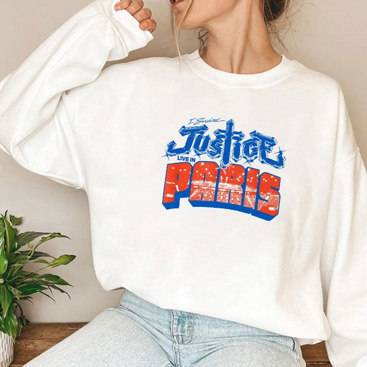 I Survived Justice Live In Paris T Shirt
