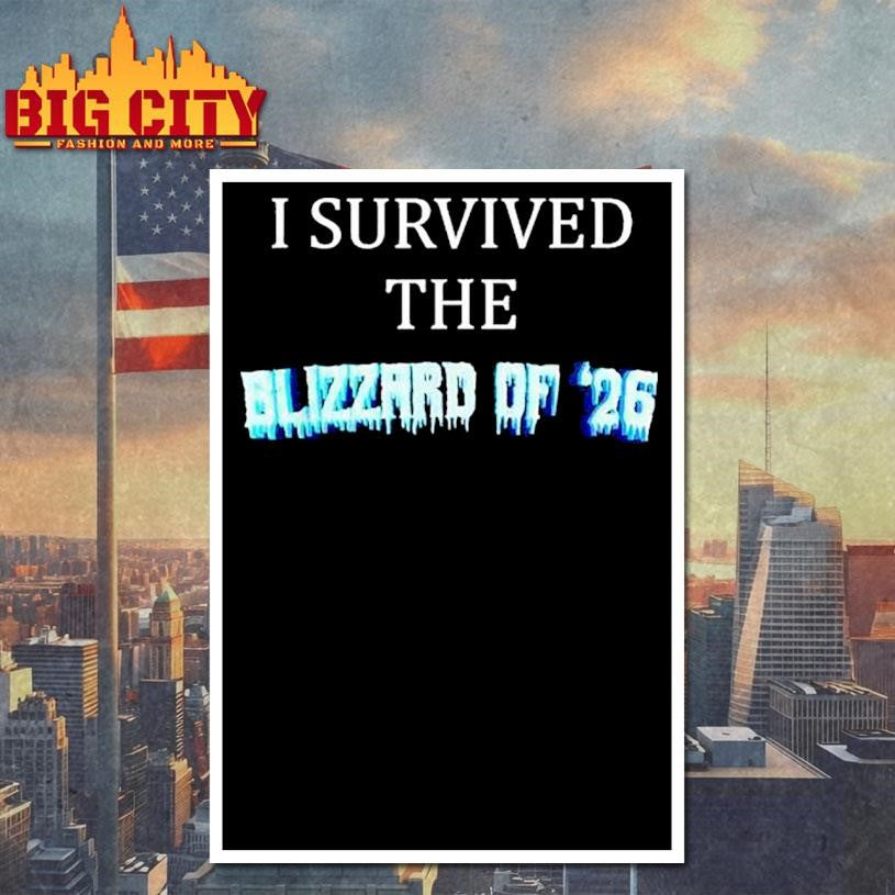 I Survived The Blizzard Of 2026 Frozen Snow Storm Shirt