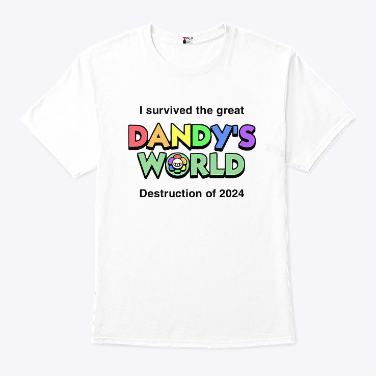 I Survived The Great Dandy’s World Destruction Of 2024 Shirt
