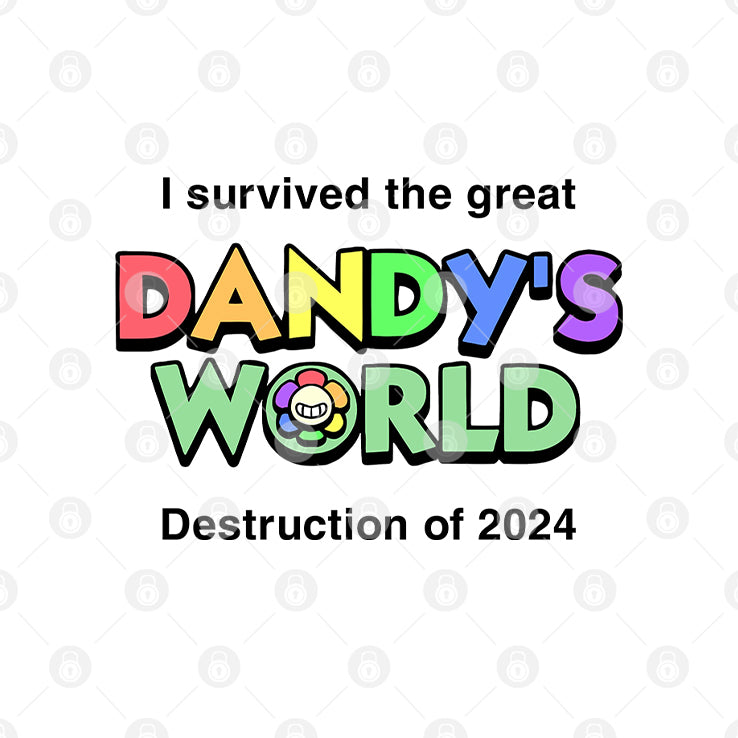 I Survived The Great Dandy’s World Destruction Of 2024 Shirt