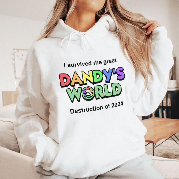 I Survived The Great Dandy’s World Destruction Of 2024 Shirt