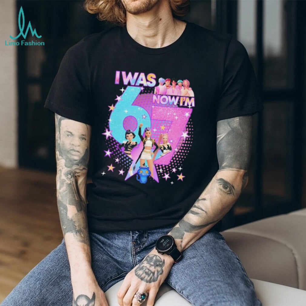 I Was 6 Now I’m 7 K Pop Style Birthday Girl Pop Star Graphic T Shirt