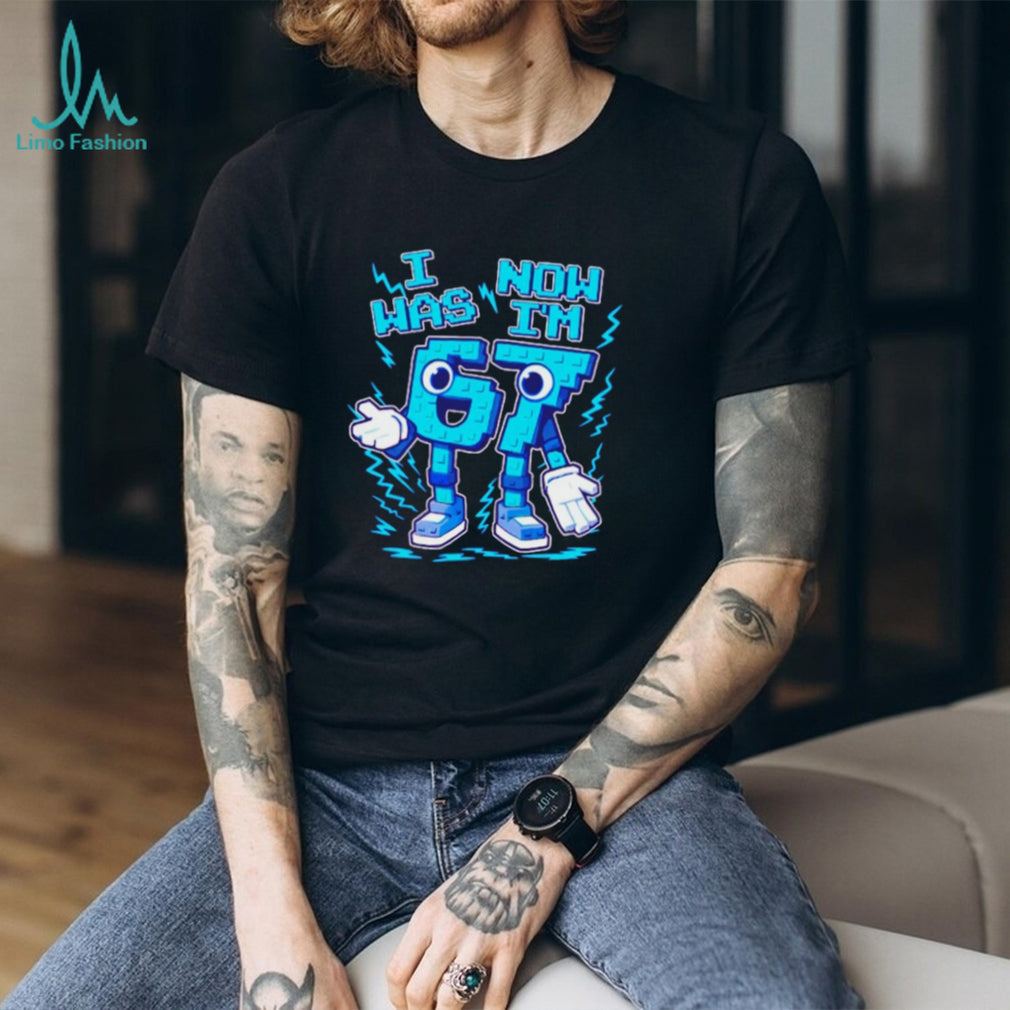 I Was 6 Now I’m 7 Pixel Style Kids Birthday T Shirt