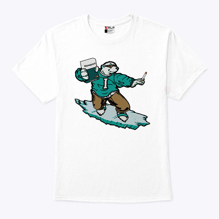 Icee Bear Smoking Newport Cigarettes T Shirt
