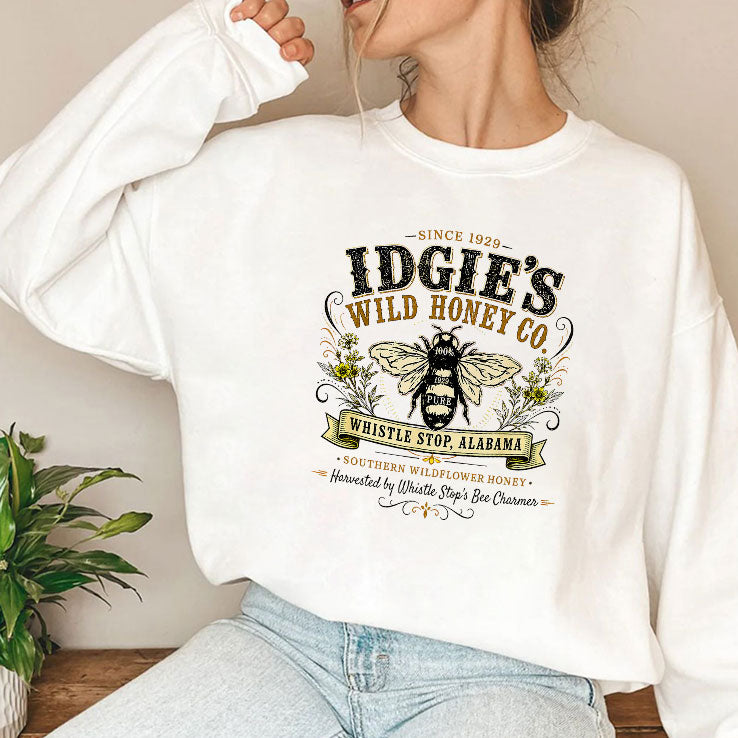 Idgie’s Wild Honey Co Southern Wildflower Honey Whistle Stop Alabama T Shirt