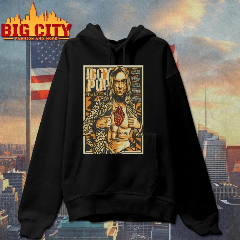 Iggy Pop With The Losers California Tour April 2025 Poster Shirt