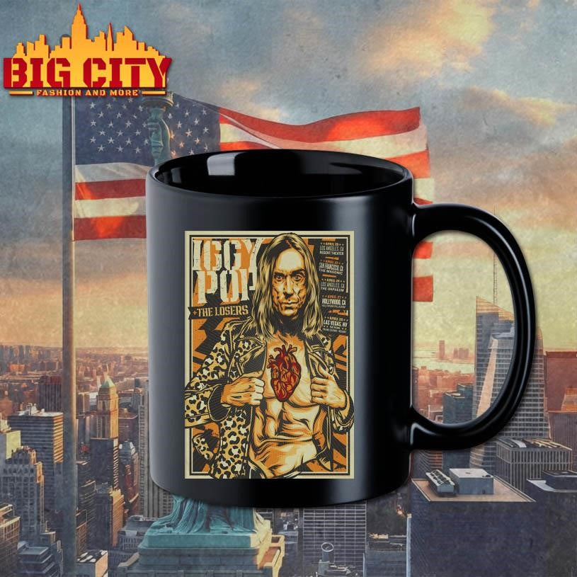 Iggy Pop With The Losers California Tour April 2025 Poster Shirt