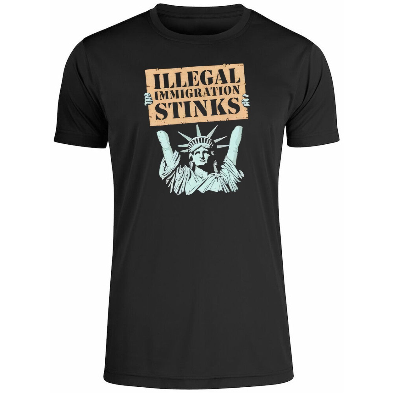 Illegal Immigration Stinks Statue Of Liberty Shirt