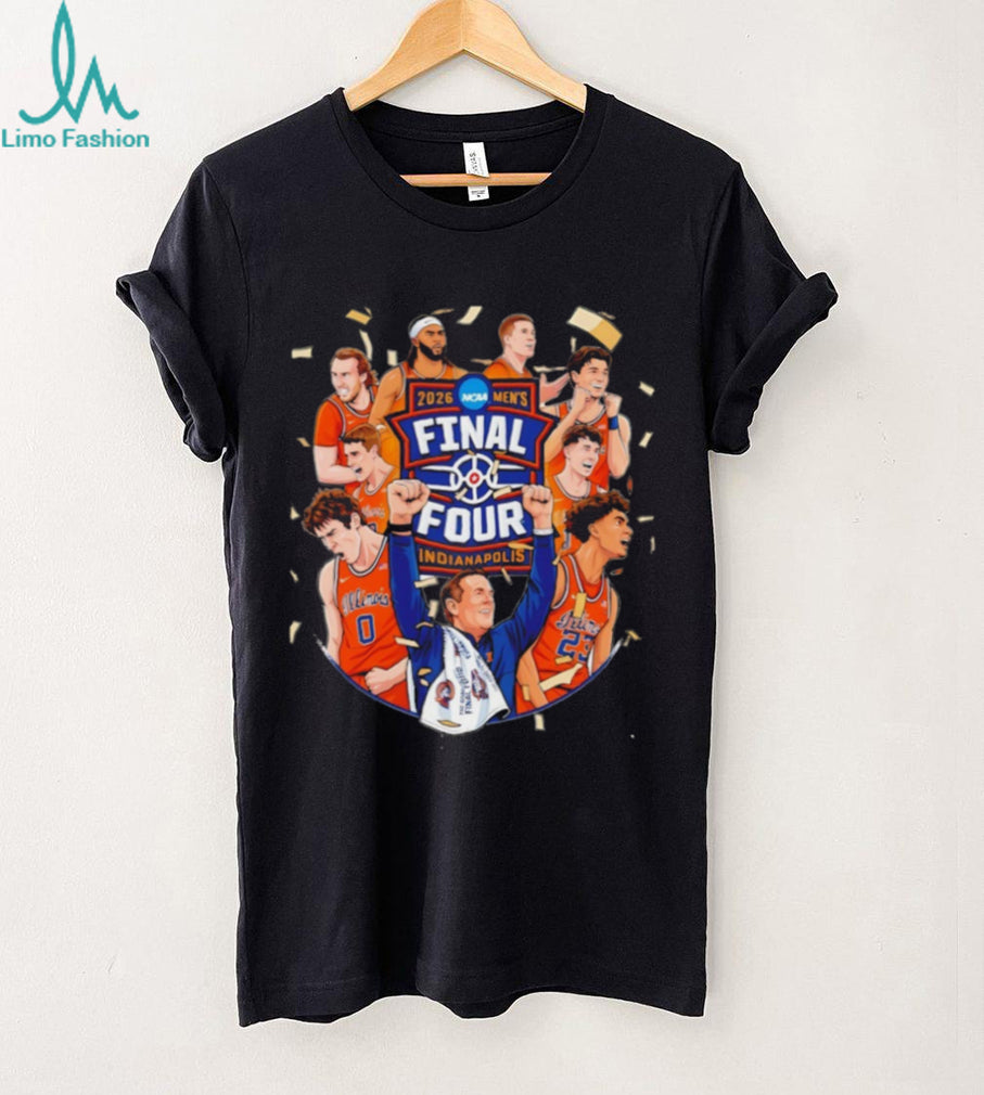 Illinois Basketball 2026 Final Four Celebration Graphic T Shirt