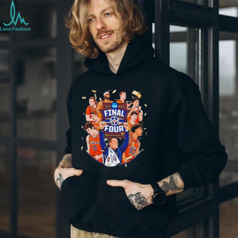 Illinois Basketball 2026 Final Four Celebration Graphic T Shirt