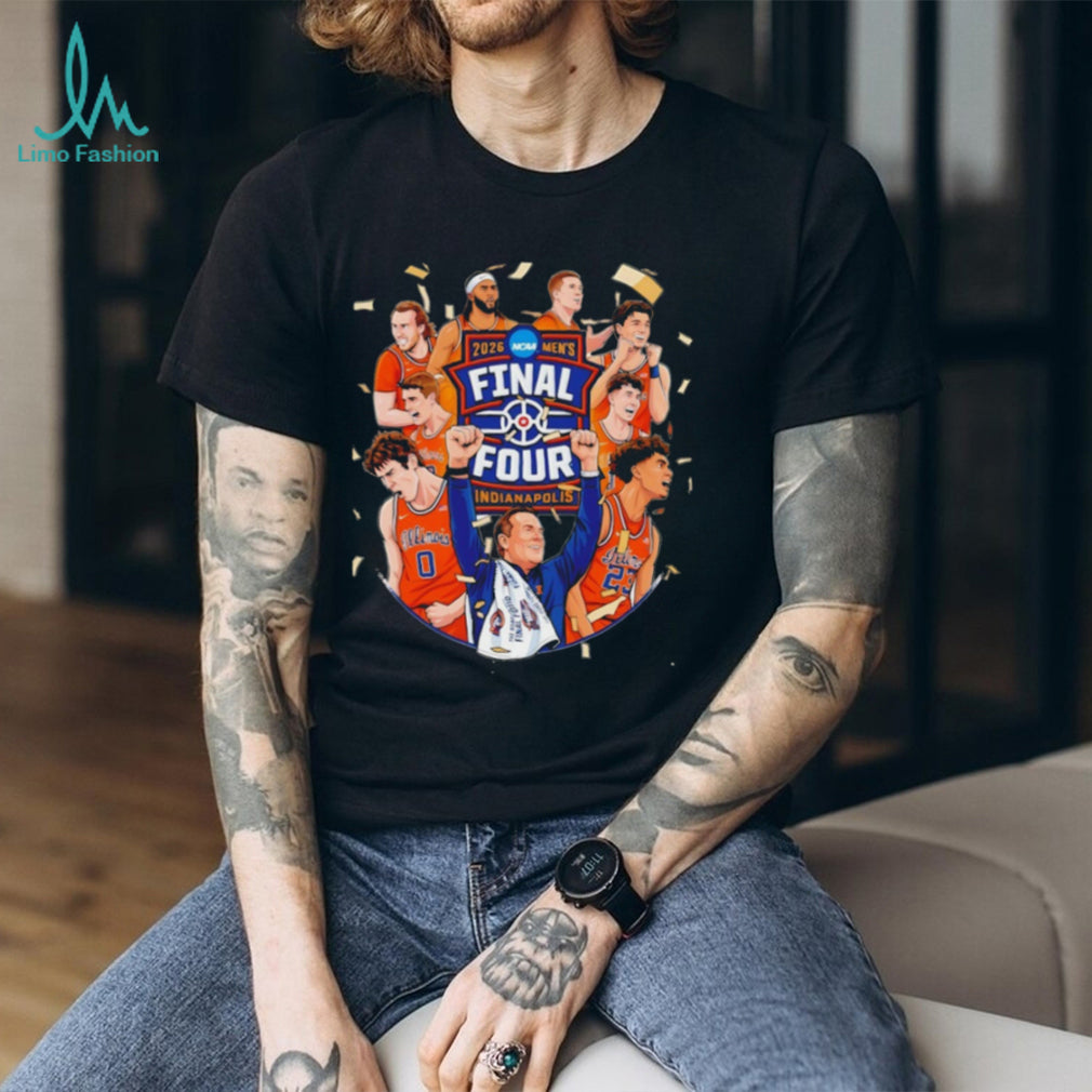 Illinois Basketball 2026 Final Four Celebration Graphic T Shirt
