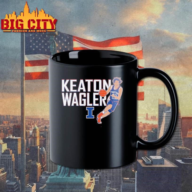 Illinois Basketball Keaton Wagler Name Pose Shirt