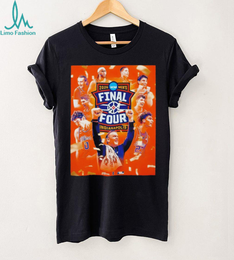 Illinois Fighting Illini 2026 NCAA Men’s Final Four Indianapolis Team T Shirt