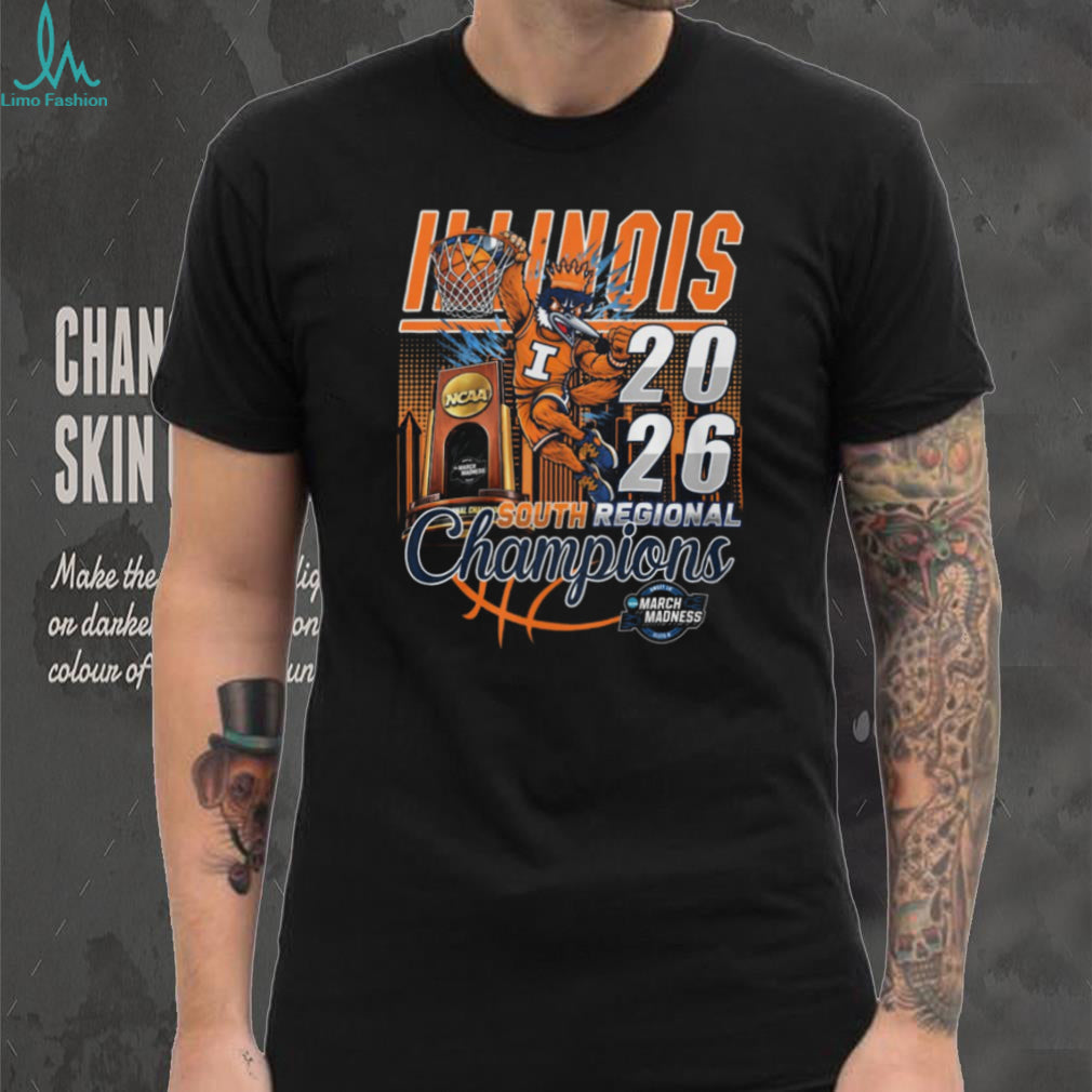 Illinois Fighting Illini 2026 South Regional Champions March Madness T Shirt