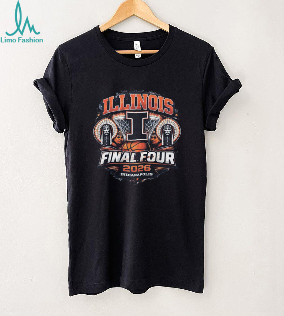 Illinois Fighting Illini Final Four 2026 Indianapolis Basketball T Shirt