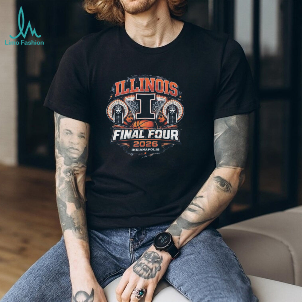 Illinois Fighting Illini Final Four 2026 Indianapolis Basketball T Shirt