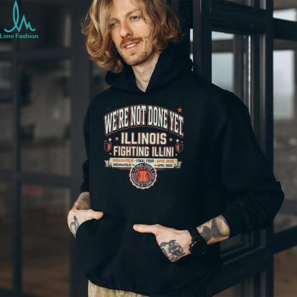 Illinois Fighting Illini Final Four Indianapolis April 2026 Retro T Shirt