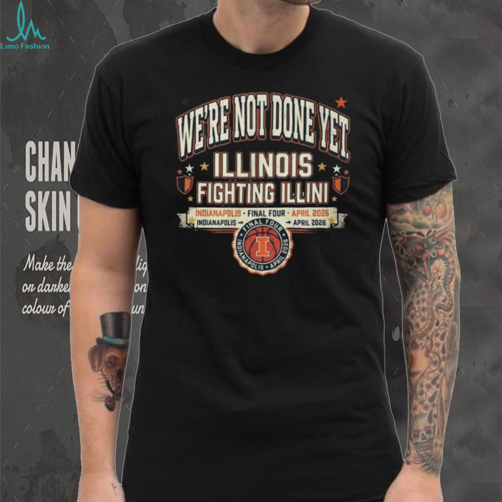 Illinois Fighting Illini Final Four Indianapolis April 2026 Retro T Shirt