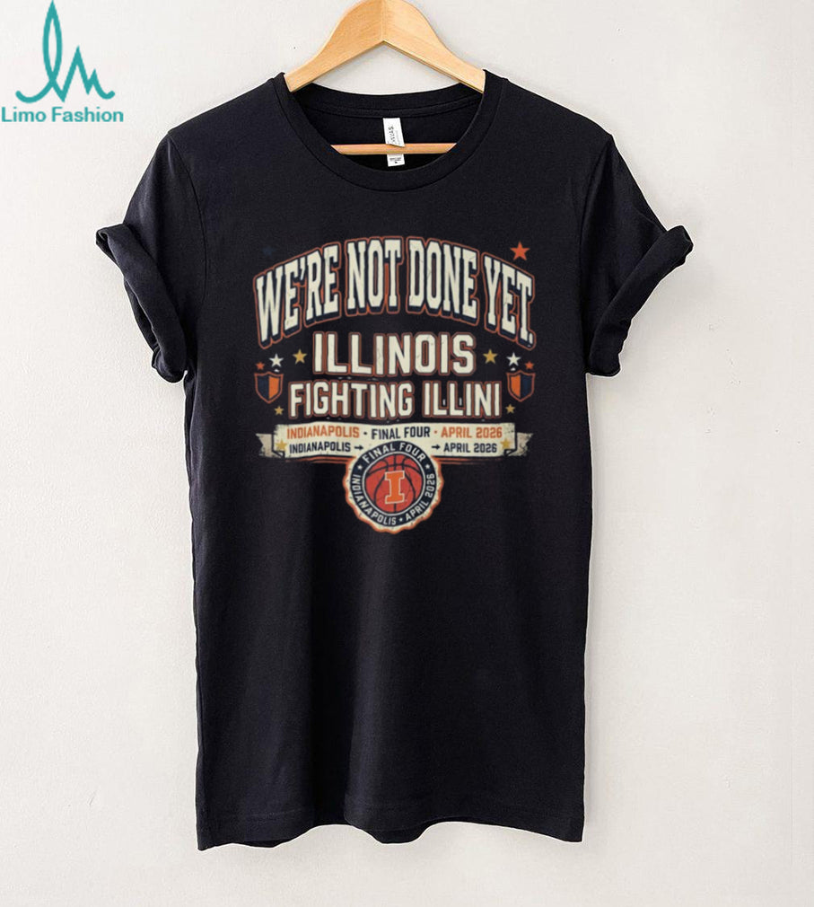 Illinois Fighting Illini Final Four Indianapolis April 2026 Retro T Shirt