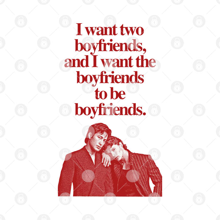 Ilya Shane I Want Two Boyfriends And I Want The Boyfriends To Be Boyfriends Shirt
